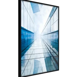 Poster 'Steel and Glass (Blue)'