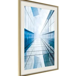 Poster 'Steel and Glass (Blue)'