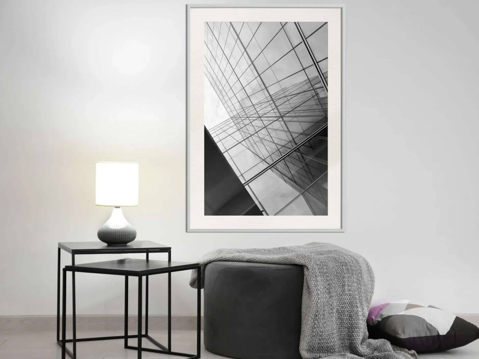 Poster 'Steel and Glass (Grey)'