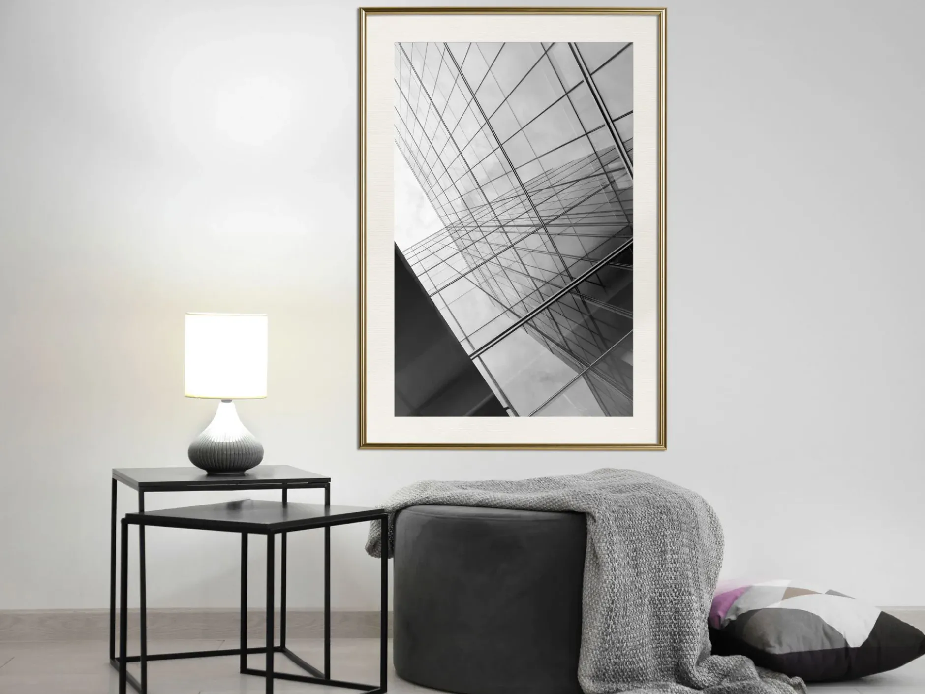 Poster 'Steel and Glass (Grey)'