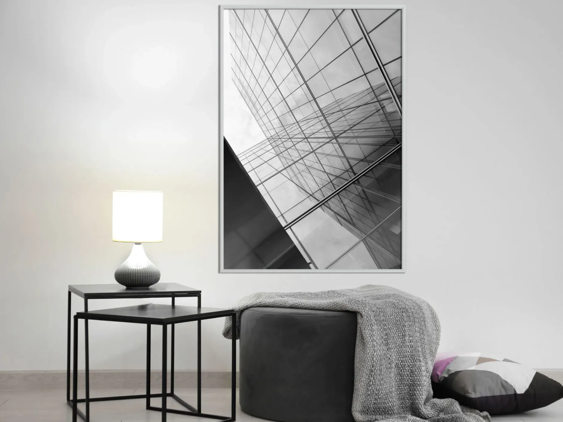 Poster 'Steel and Glass (Grey)'
