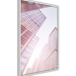 Poster 'Steel and Glass (Pink)'