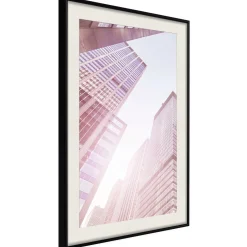 Poster 'Steel and Glass (Pink)'