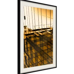 Poster 'Steel and Glass (Yellow)'