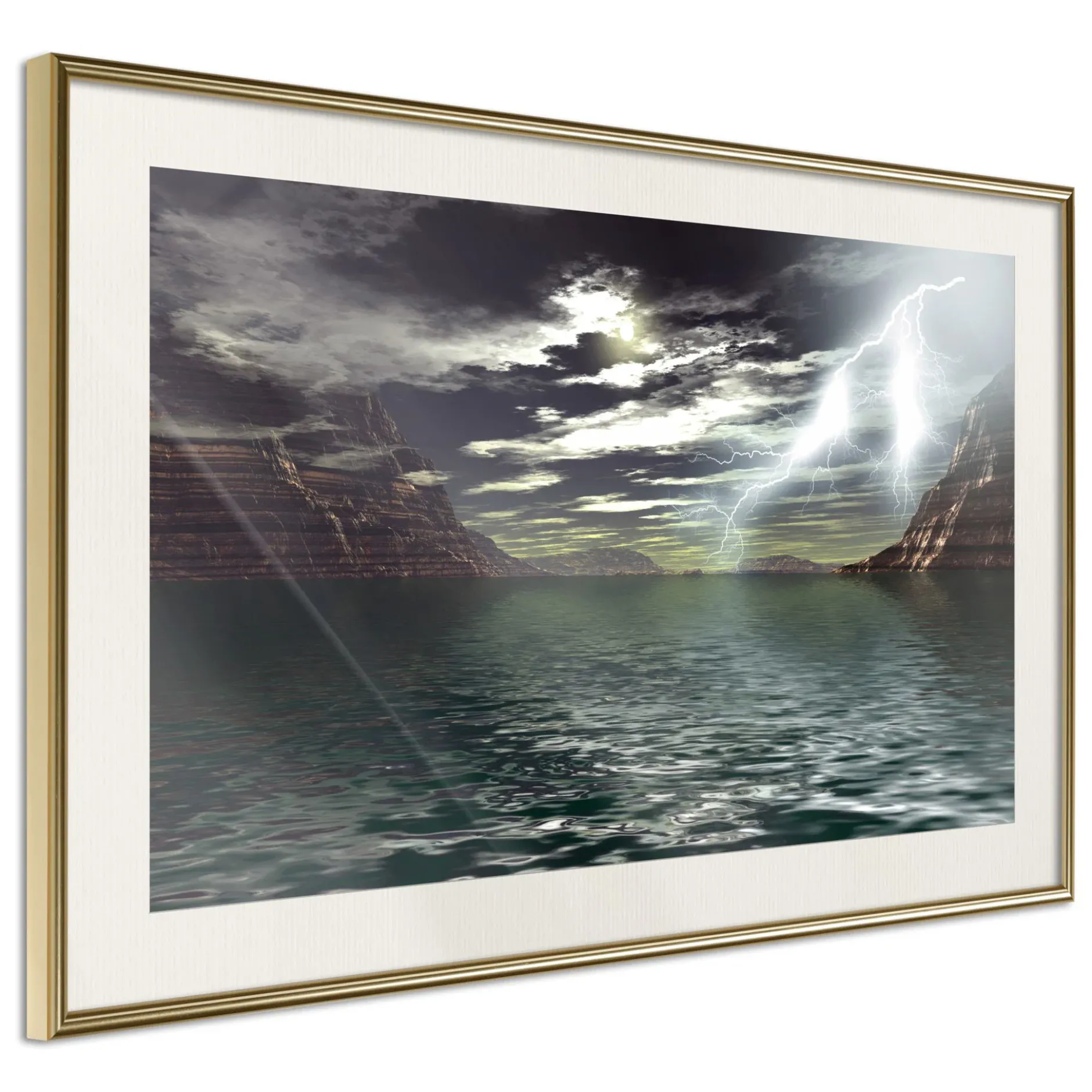 Poster 'Storm on the Lake'