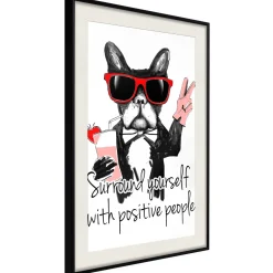Poster 'Surround Yourself With Positive People'