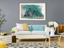Poster 'Teal Tree'