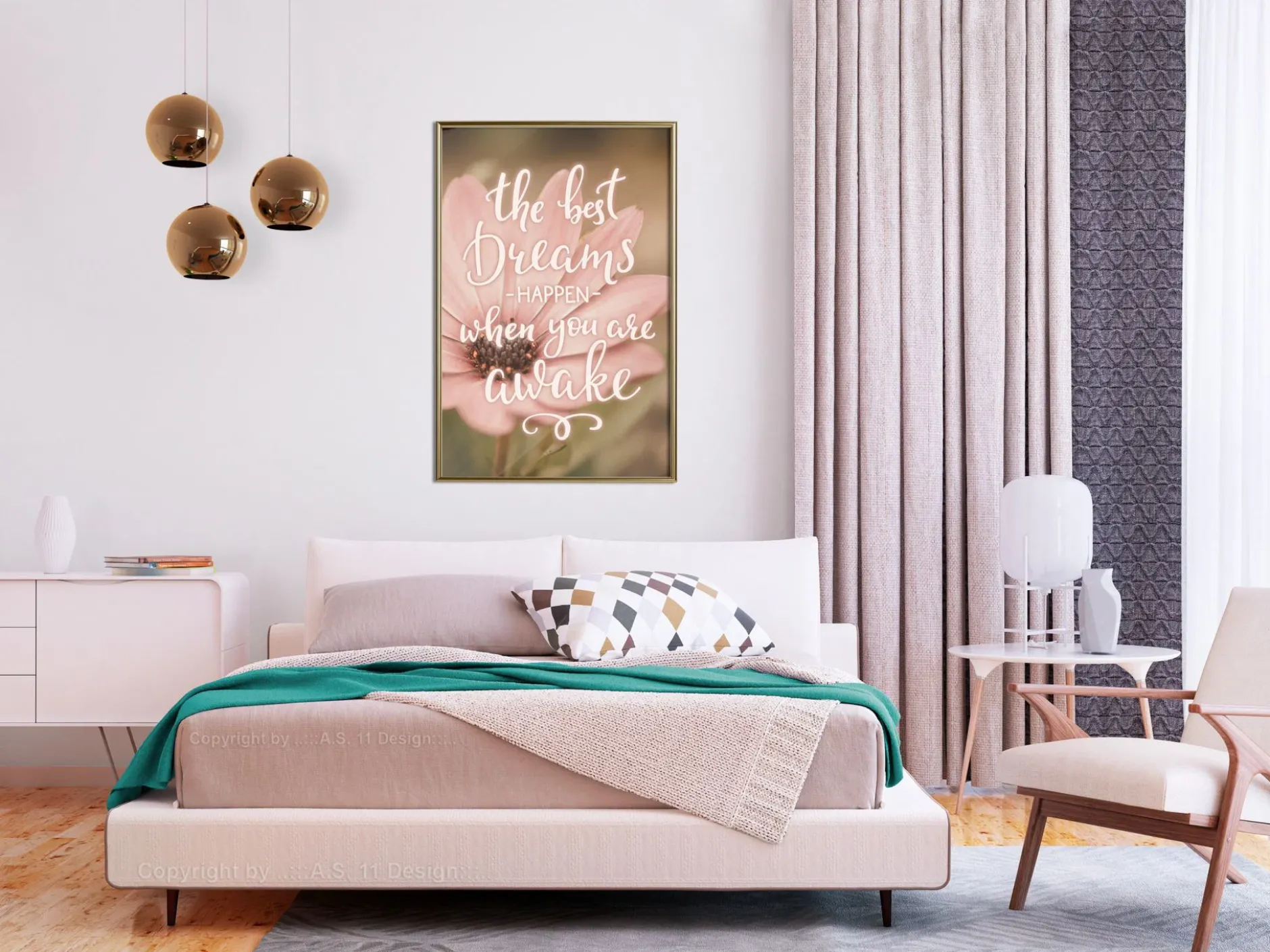 Poster 'The Best Dreams Happen When You Are Awake'