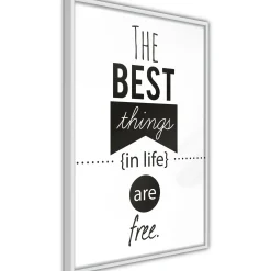 Poster 'The Best Things in Life Are Free'