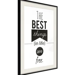 Poster 'The Best Things in Life Are Free'