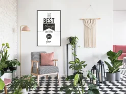 Poster 'The Best Things in Life Are Free'