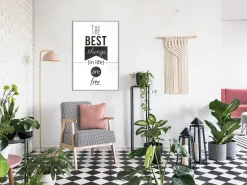 Poster 'The Best Things in Life Are Free'