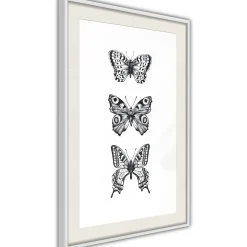 Poster 'Three Butterflies'