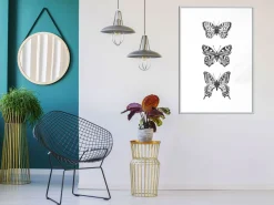 Poster 'Three Butterflies'