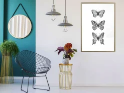 Poster 'Three Butterflies'