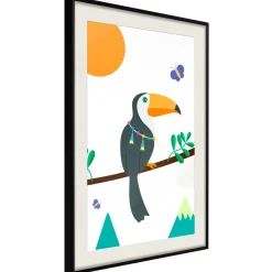 Poster 'Toucan And Butterflies'