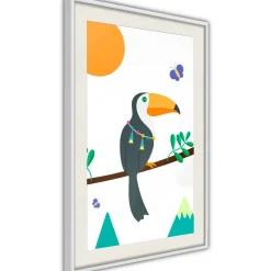 Poster 'Toucan And Butterflies'