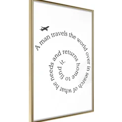 Poster 'Travel Broadens the Mind'