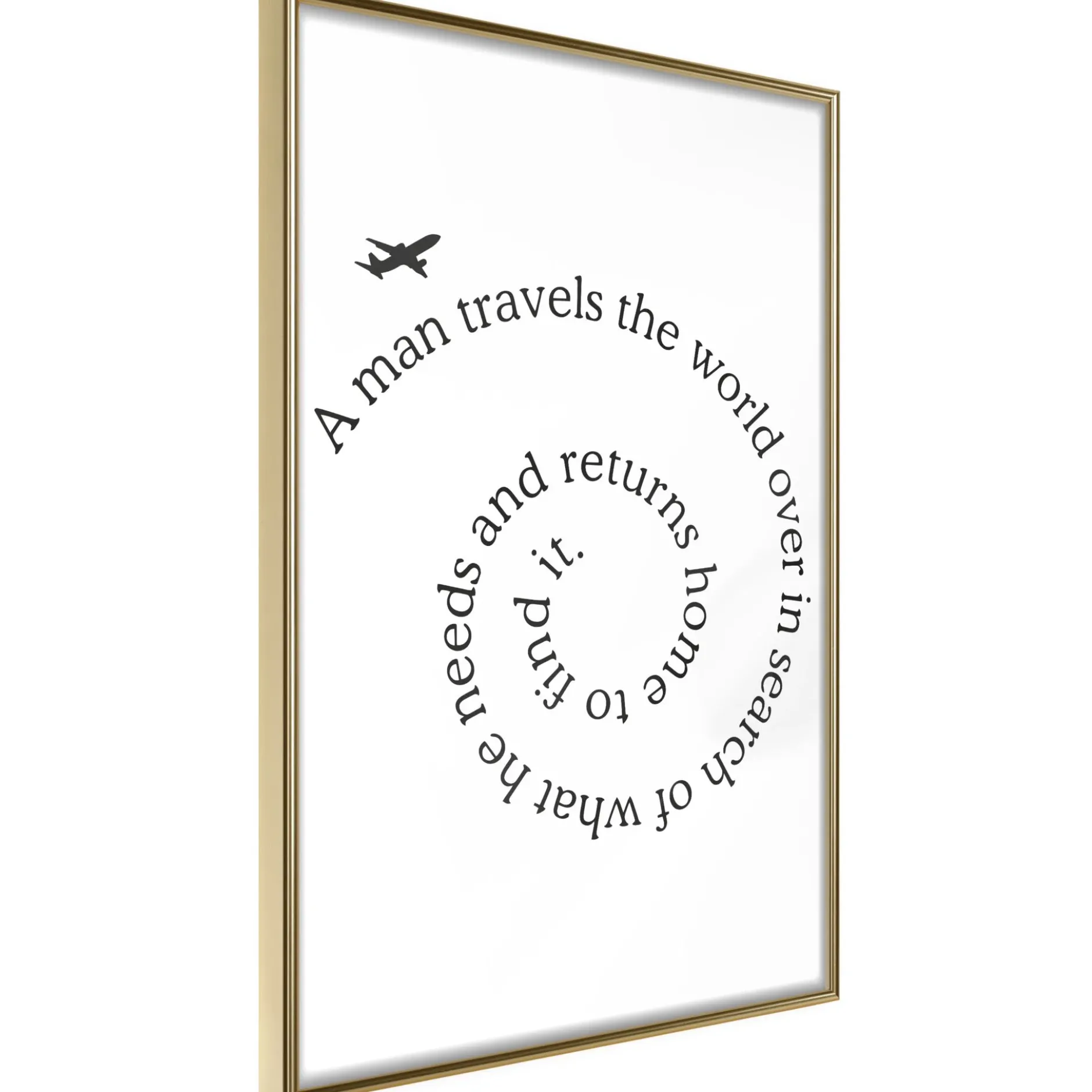 Poster 'Travel Broadens the Mind'