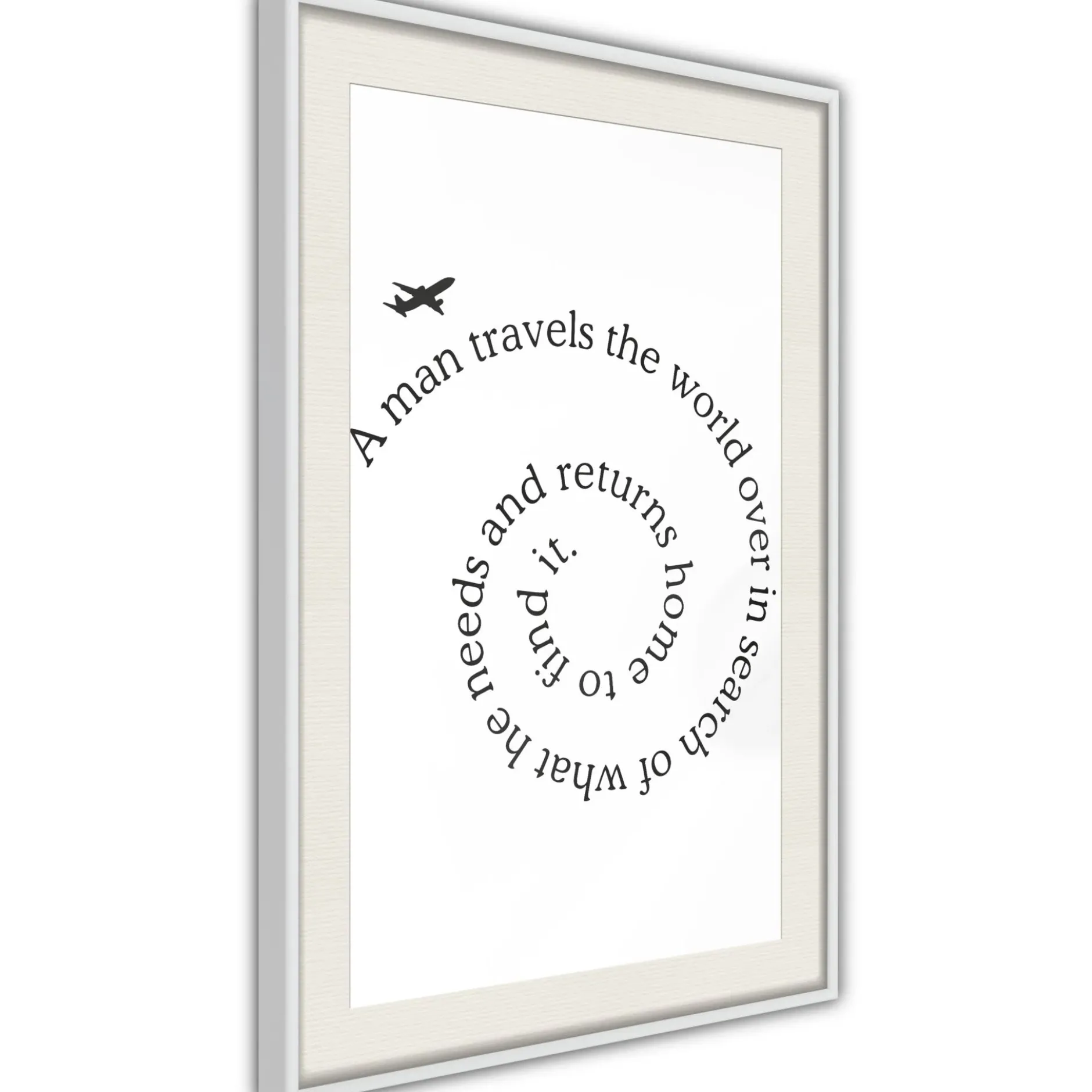 Poster 'Travel Broadens the Mind'