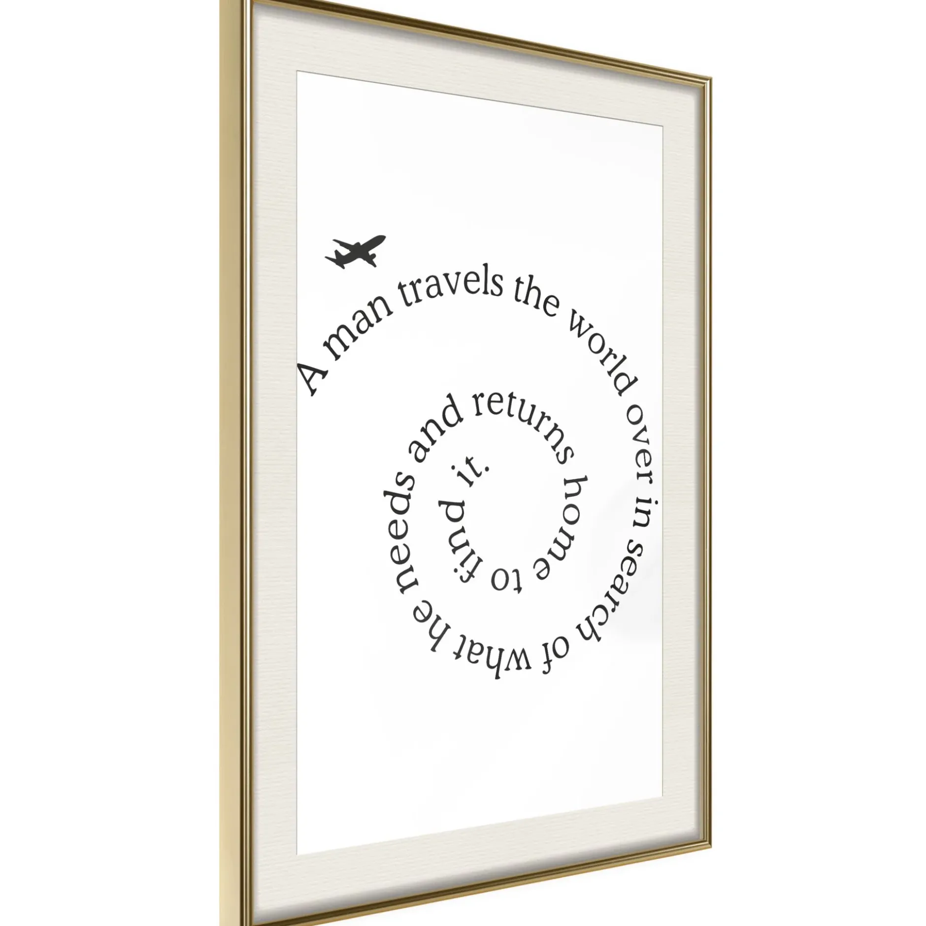 Poster 'Travel Broadens the Mind'