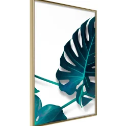 Poster 'Turquoise Monstera I'