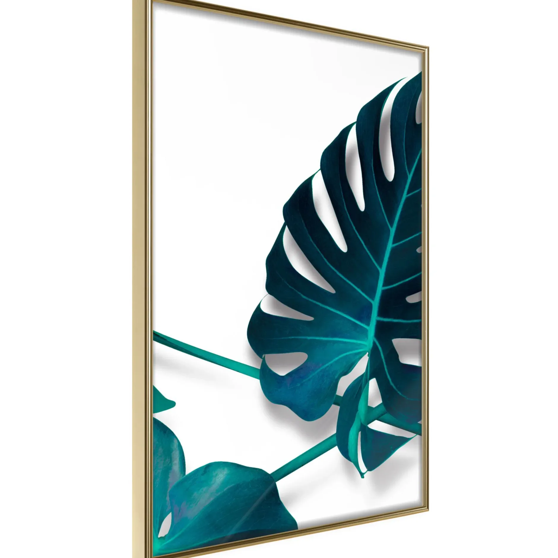 Poster 'Turquoise Monstera I'