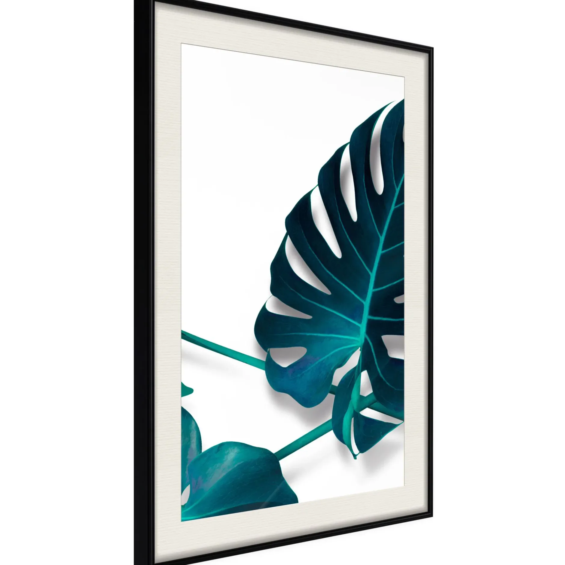 Poster 'Turquoise Monstera I'