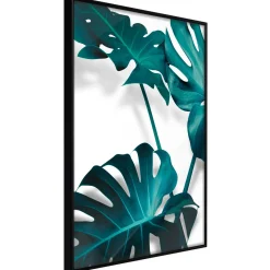 Poster 'Turquoise Monstera II'