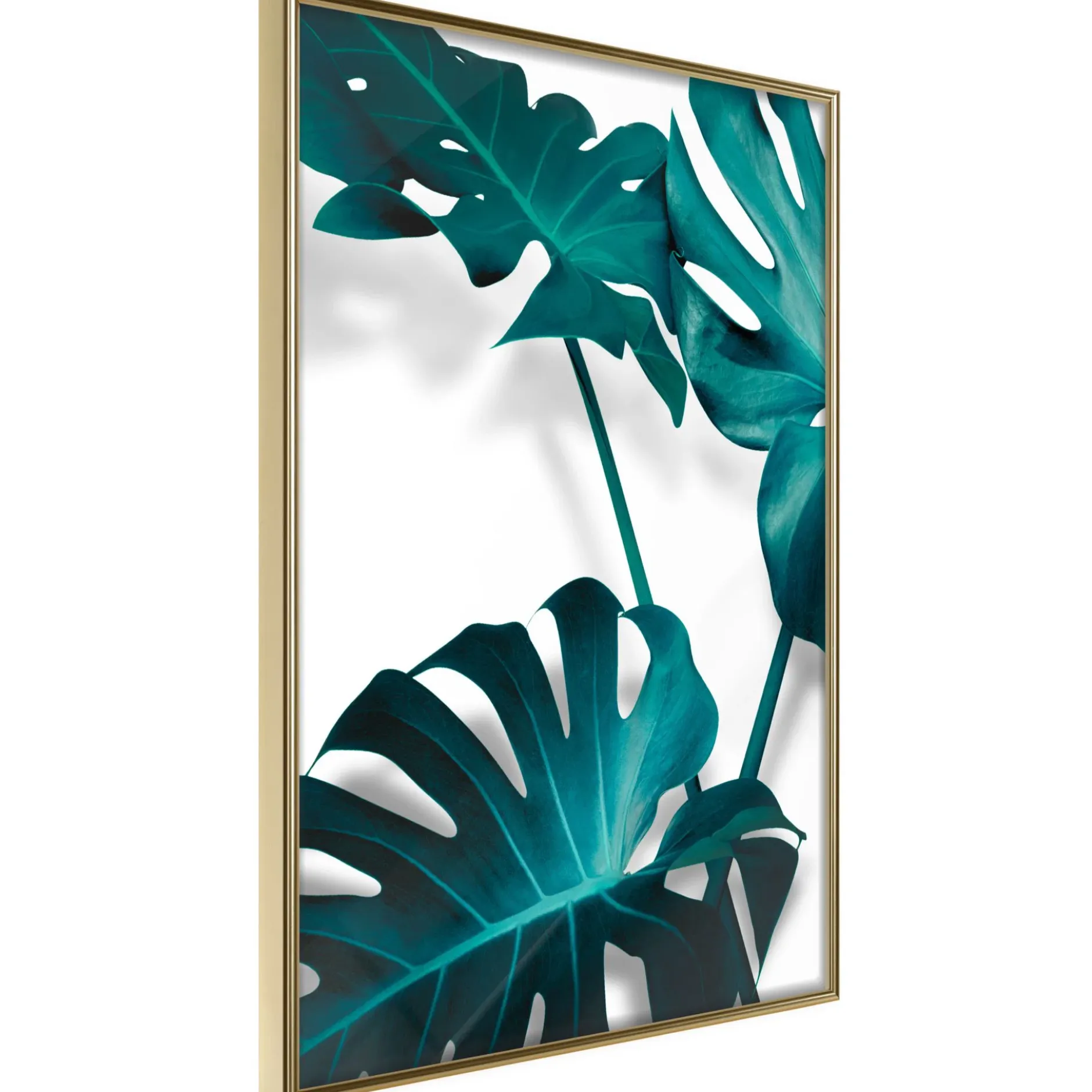 Poster 'Turquoise Monstera II'