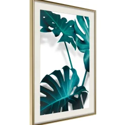 Poster 'Turquoise Monstera II'