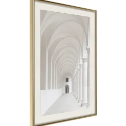 Poster 'White Colonnade'
