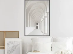 Poster 'White Colonnade'