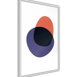 Poster 'White, Orange, Violet and Black'