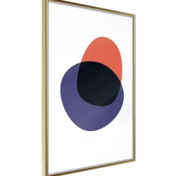 Poster 'White, Orange, Violet and Black'