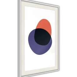 Poster 'White, Orange, Violet and Black'