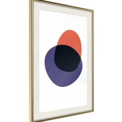 Poster 'White, Orange, Violet and Black'