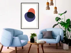 Poster 'White, Orange, Violet and Black'