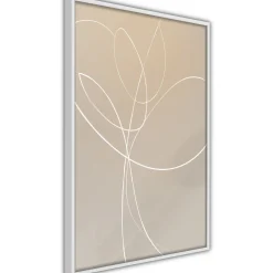 Poster 'White Tulip'