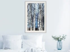 Poster 'Winter Birch Trees'
