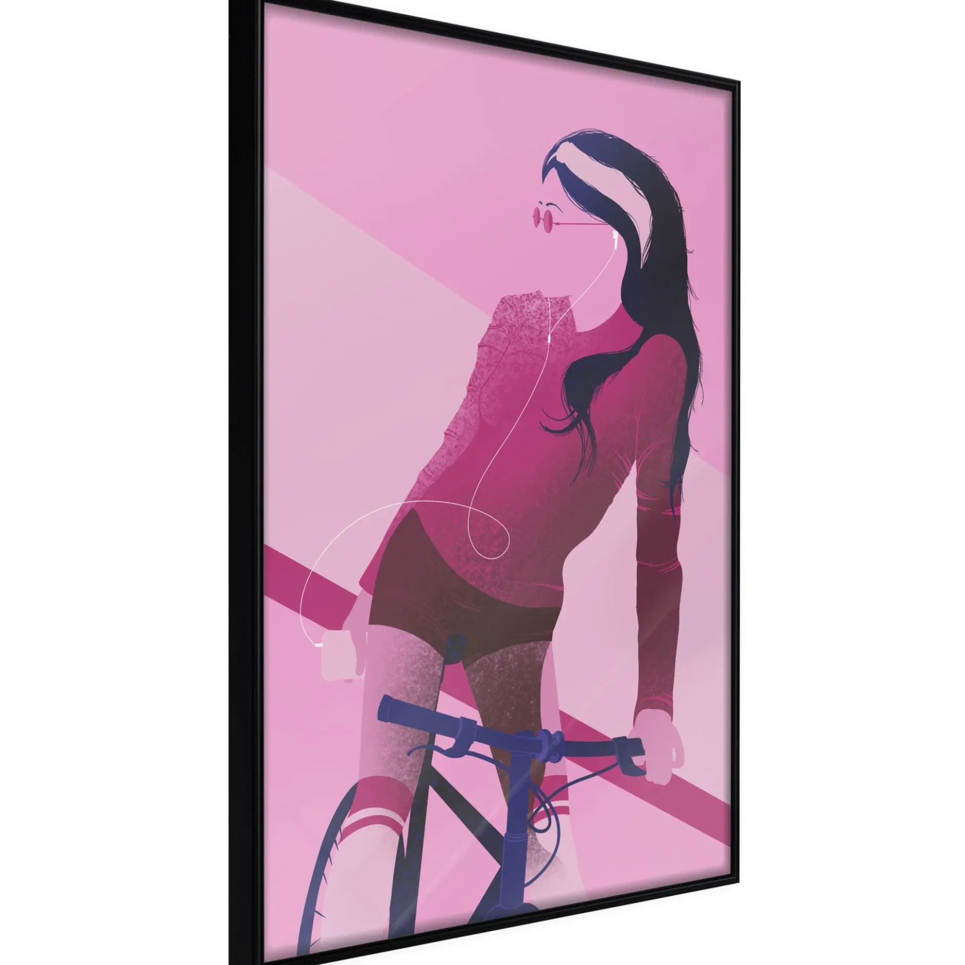 Poster 'Woman on Bicycle'