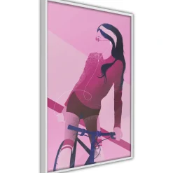 Poster 'Woman on Bicycle'