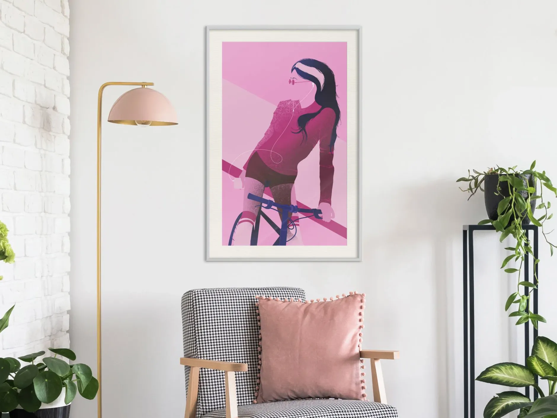 Poster 'Woman on Bicycle'