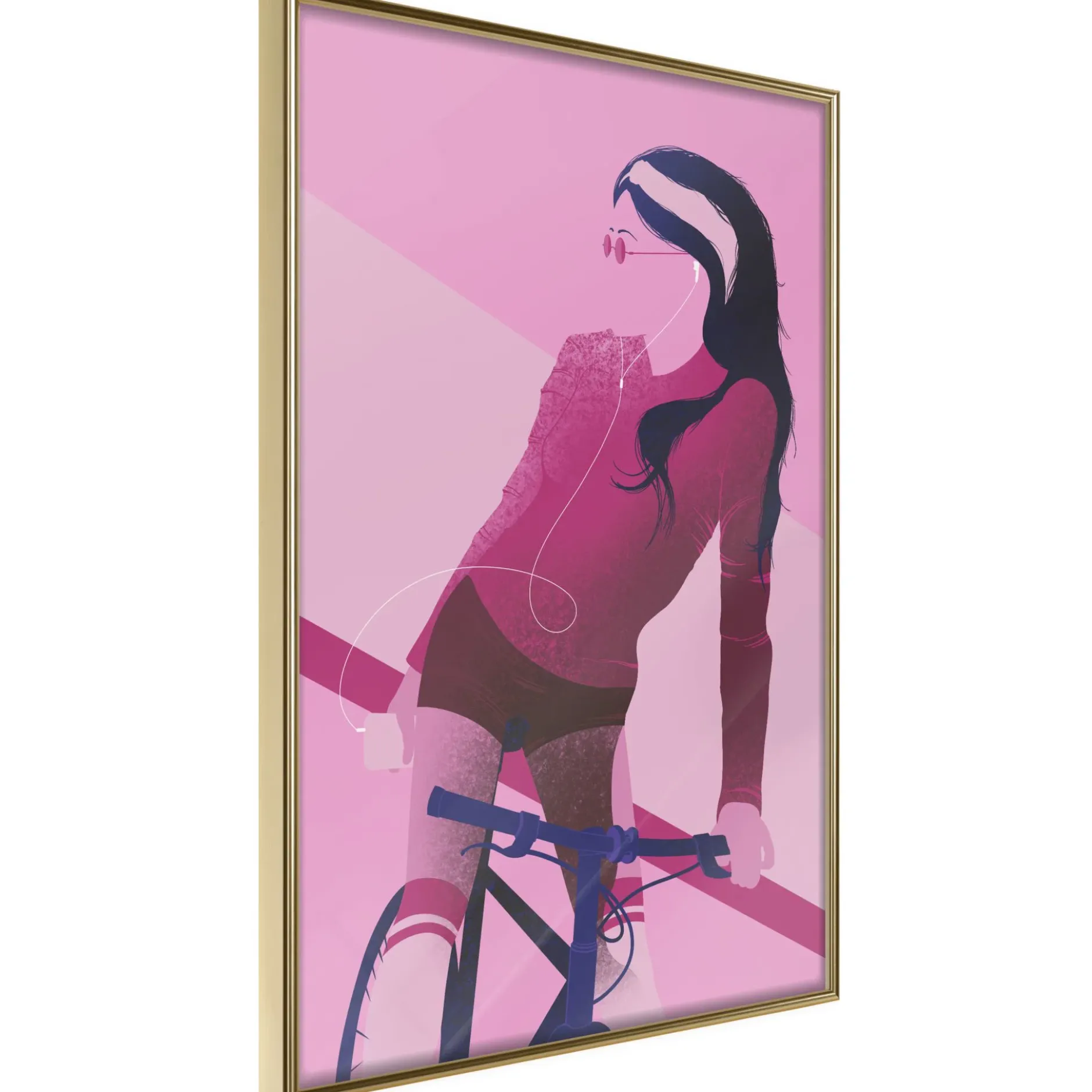 Poster 'Woman on Bicycle'