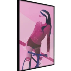 Poster 'Woman on Bicycle'