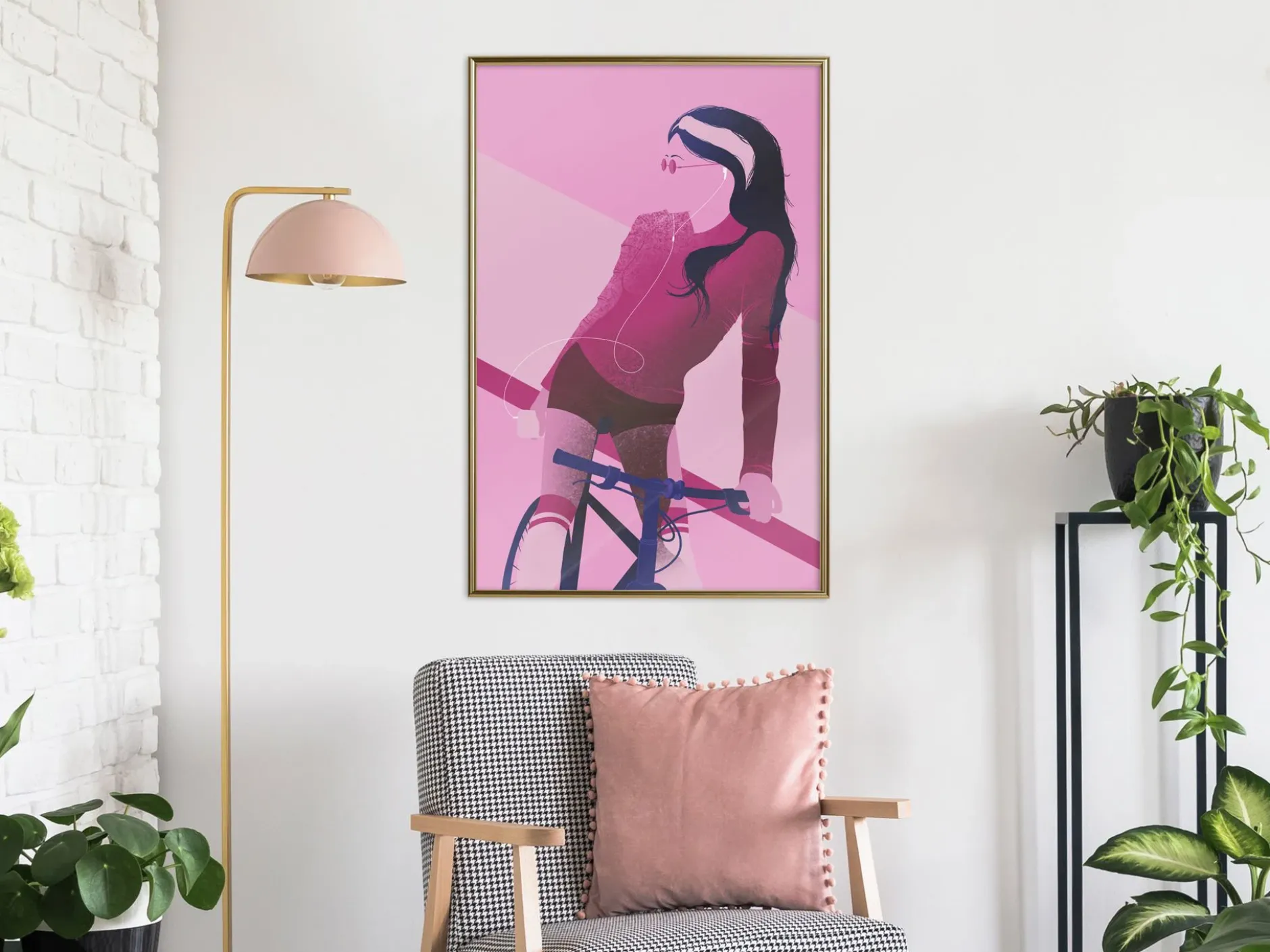 Poster 'Woman on Bicycle'
