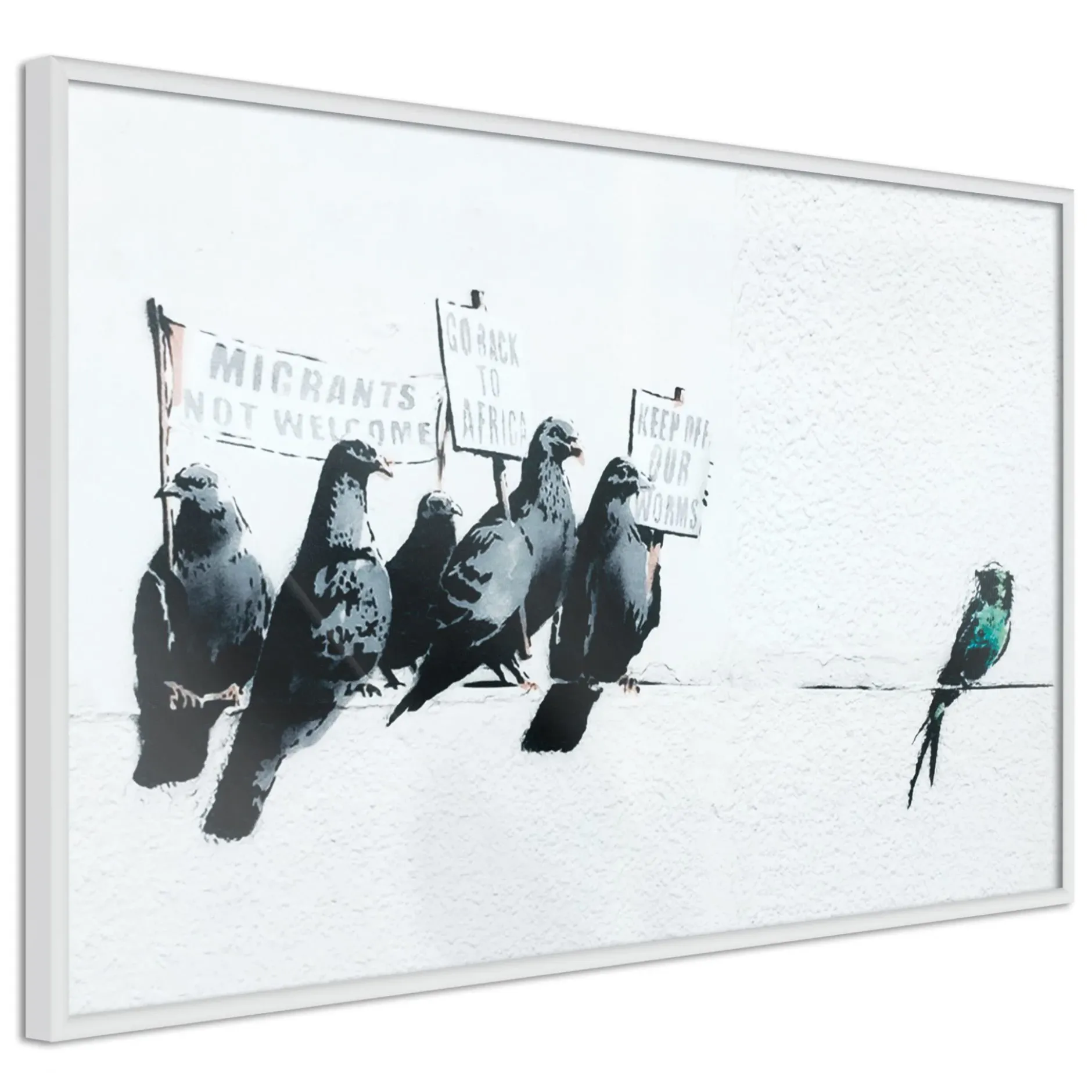 Poster 'Xenophobic Pigeons'