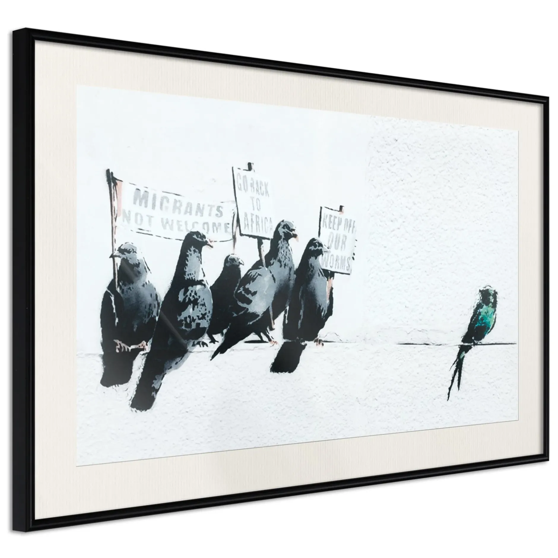 Poster 'Xenophobic Pigeons'