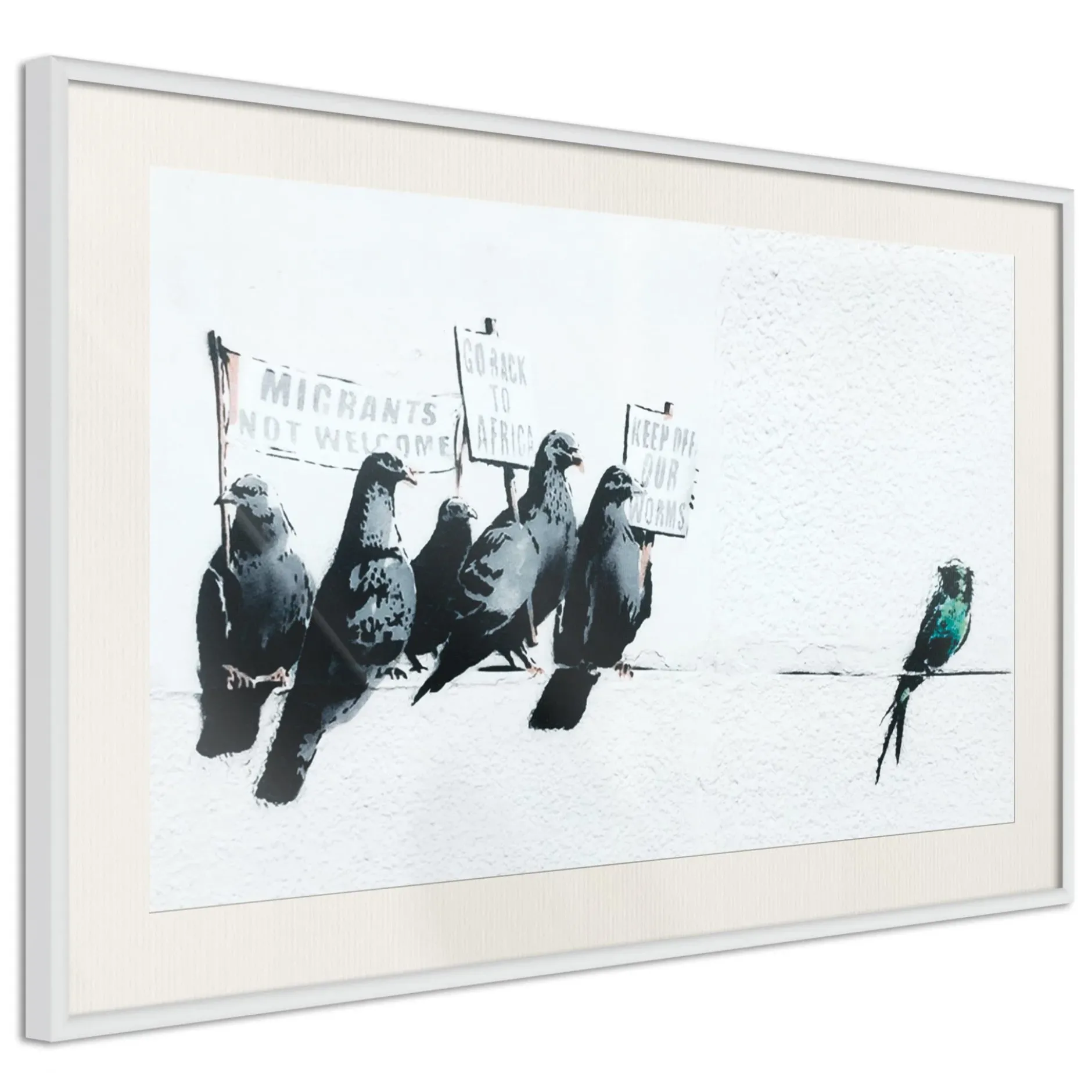 Poster 'Xenophobic Pigeons'