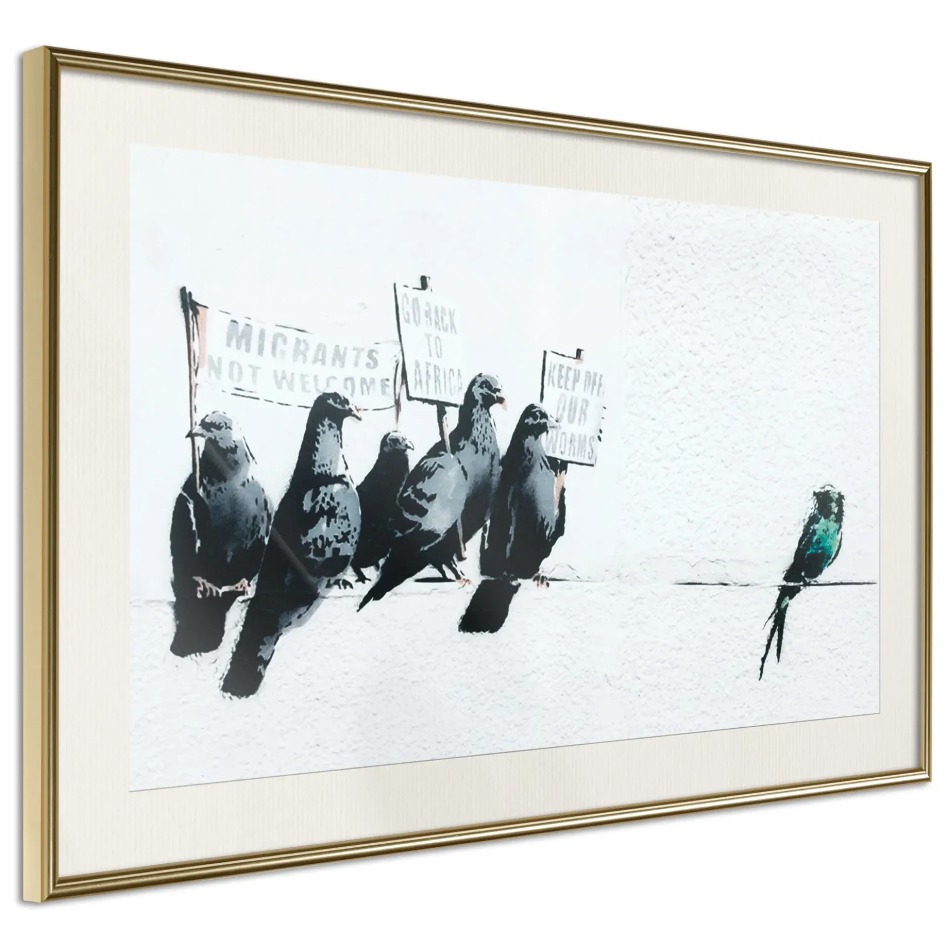 Poster 'Xenophobic Pigeons'